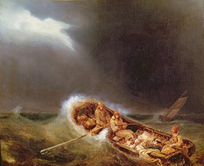 Boats from Dieppe Returning from Fishing by Eugene Isabey